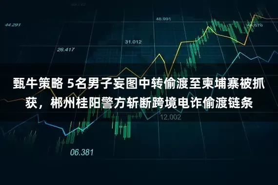 甄牛策略 5名男子妄图中转偷渡至柬埔寨被抓获，郴州桂阳警方斩断跨境电诈偷渡链条